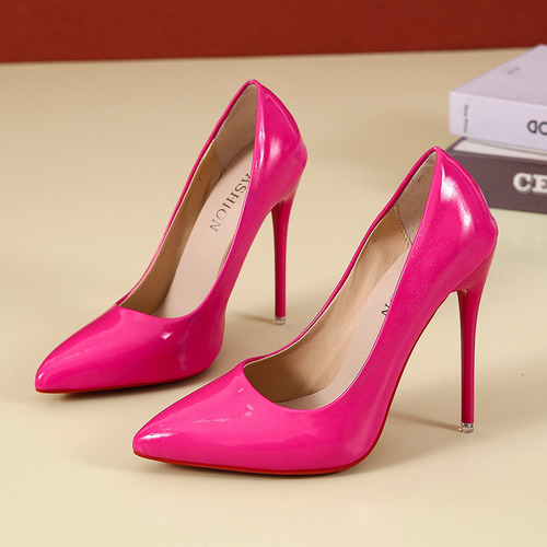 Tacones Altos De Gran Tamaño Para Mujer Con Punta Puntiaguda