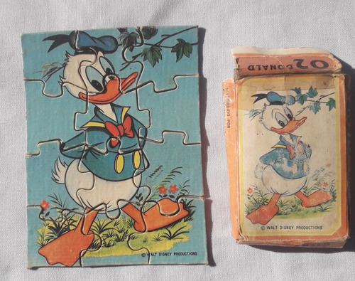 Mini Rompecabezas Antiguo * Donald Disney * Colecc N° 2