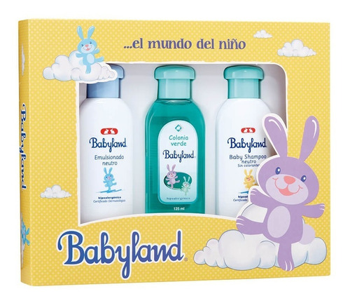 Pack Babyland Emulsion + Colonia Verde + Shampoo