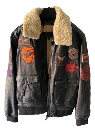 Chaqueta Vélez Hombre Modelo Australiana Tipo Aviador