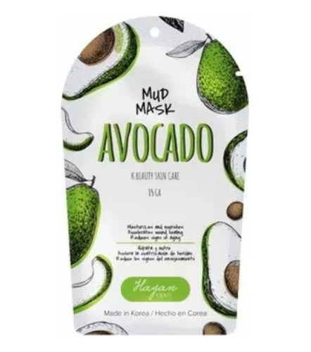Mascarilla Facial Con Extracto De Aguacate Hayan K-beauty