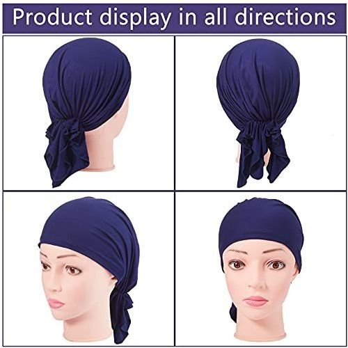 Gorro Tipo Turbante Para Mujer, 6 Unidades, Sin Cordones, Pr