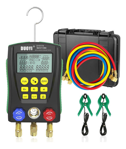 Conjunto De Manómetros Digitales De Presión Y Temperatura