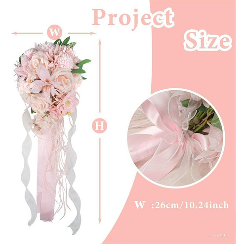 Boda De Novia Bouquet Flores Artificiales Flor De Mano De