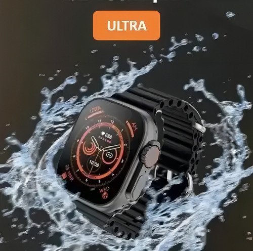 Pulsera Amax Ultra 2023 Smart Watch 2, color negro