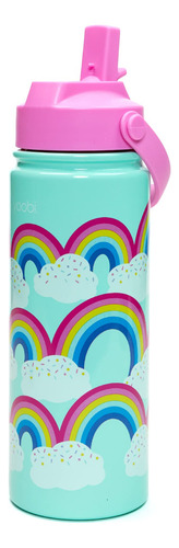 Yoobi Rainbow Sprinkles - Botella De Agua 18 Onzas Con Pop