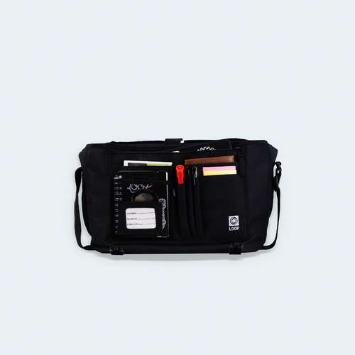 Morral Hombre Maletin Portanotebook Oficina Loop Cordura Color Negro
