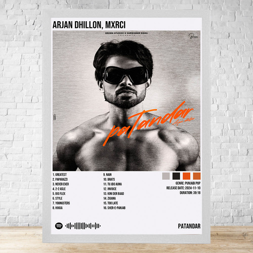 Cuadro Arjan Dhillon Mxrci Patandar 30x40 Cm C760 Blanco Clasico