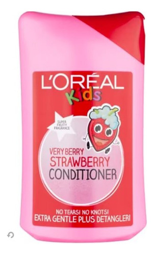 Shampoo + Condicionador Lóreal Kids Fragancia Morango 250ml