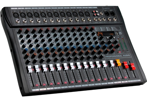 Consola Mezcladora 12 Canales Bluetooth Usb Estudio Sonido