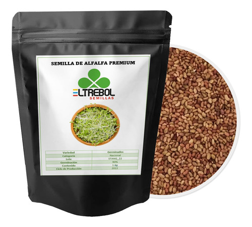 Semilla De Alfalfa Para Germinados Premium (1 Kg)