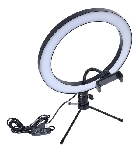 Aro Luz Led Maquillaje Lampara Foto Video Luz Regulable
