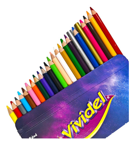 Lapices De Colores C/24 Vividel