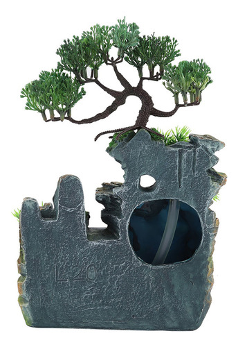 Escritorio Pequeño Con Forma De Rocalla, Fuente, Cascada, De
