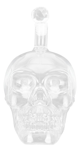 Botella De Vino Con Forma De Calavera De Whisky Transparente