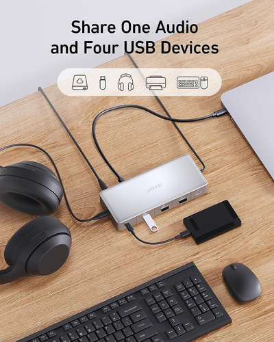 Conmutador Kvm Dual Anker A83k2 4k Usb-c 553