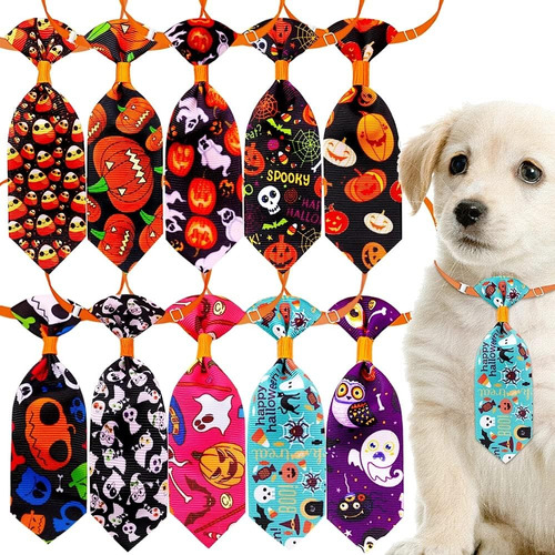 10pcs / Pack Corbatas Perros Y Gatos Halloween Otoño /...