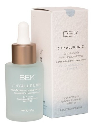 Bek 7 Hyaluronic Serum Facial Multi Hidratación Intensa 30ml