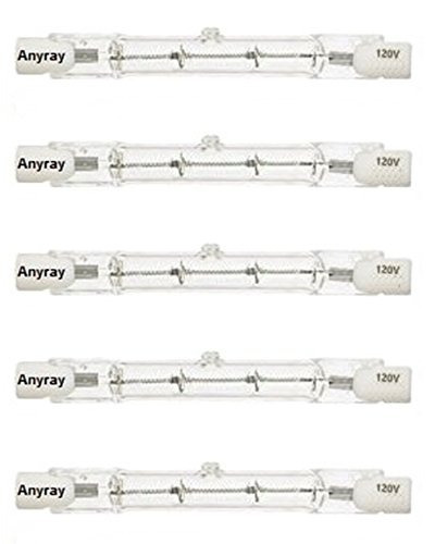 Anyray A1825y (paquete De 5) 75w J78 Corto 120v 75 Vatios J-