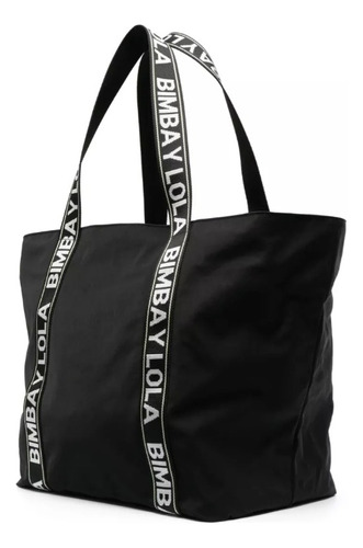 Bolso De Hombro Popular De Binba Y Lola Negro Lisa Níquel Negro