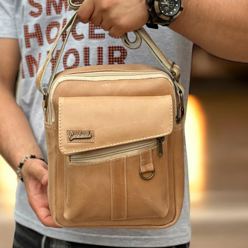 Bolso En Cuero Hombre, Bolso Elegante, Cuero, Oferta