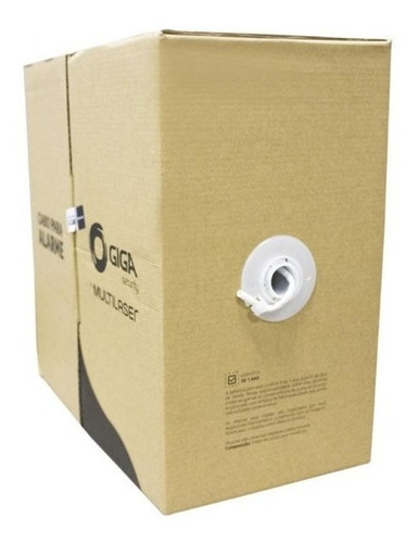 Imagem 5 de 9 de Caixa Cabo Rede Cat5e Pto Cftv Multilaser 4 Pares 305 Metros