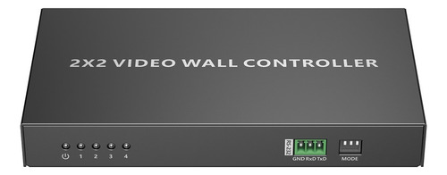 Controlador De Videowall 2x2 Epcom Audio 3.5mm |tt104vw Color Negro