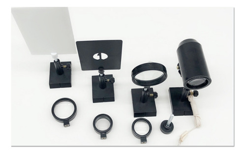 Set De Experimentos Ópticos Con Lentes Convexas Planas Y Len