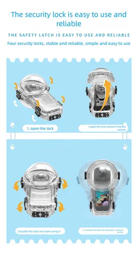 Carcasa De Buceo Magnética Invisible Para Insta360 X5