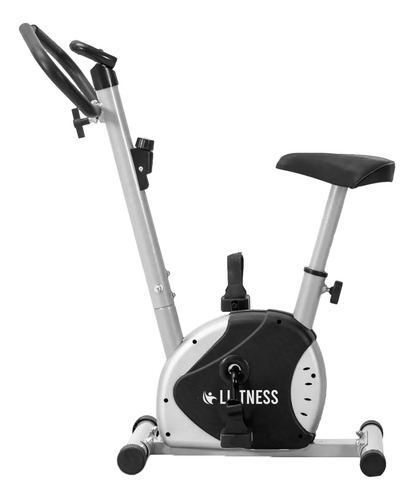 Bicicleta Ergométrica Vertical Preta E Cinza Residencial Lft