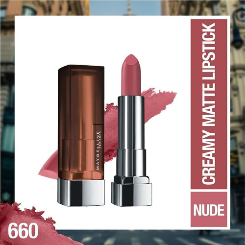 Lápiz Labial Maybelline Color Sensational Matte Touch Of Spi