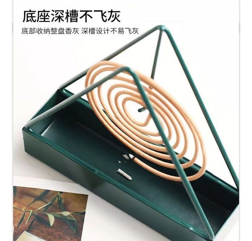 Incensario Triangular Con Soporte Para Incienso Repelente De
