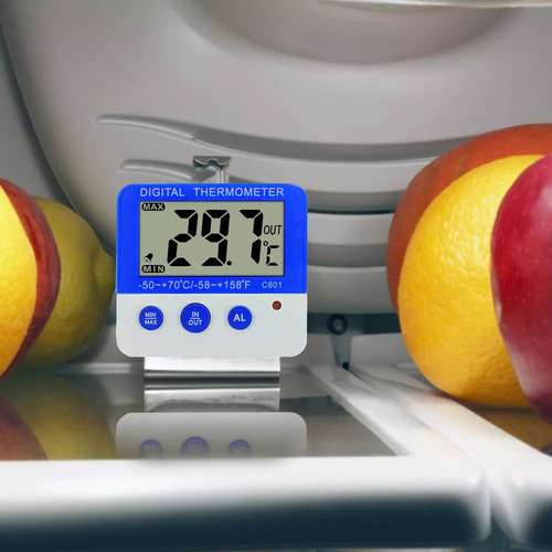 Termómetro Digital De 2 Sensores Para Refrigerador-congelado