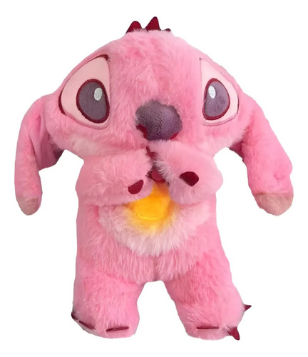 Peluche De Stitch Que Respira Rosa