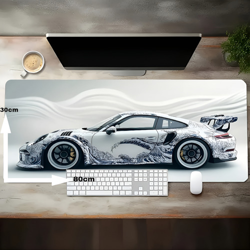 Tapete Escritorio Porsche Set Up Accesorios Videojuegos Blanco Porschewhite