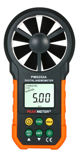 Anemómetro Peakmeter Cfm Portátil Mide Velocidad Del Viento