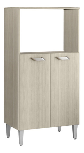 Balcão Multiuso Micro/forno 2portas Prisma Elmo Hr Móveis Marrom