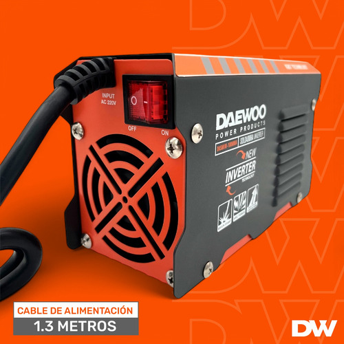Soldadora Inverter 100 Ah Daewoo Mini Dasmini-100mma Con Acc