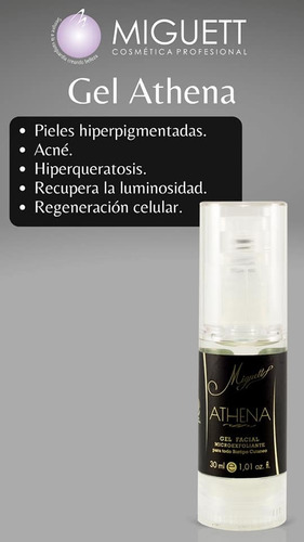 Gel Facial Microexfoliante Athena Miguett Mixta Noche