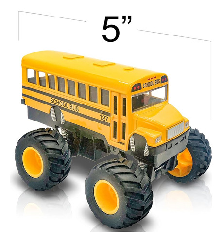 Artcreativity 5 Pulgadas Monster School Bus, Super Monster B