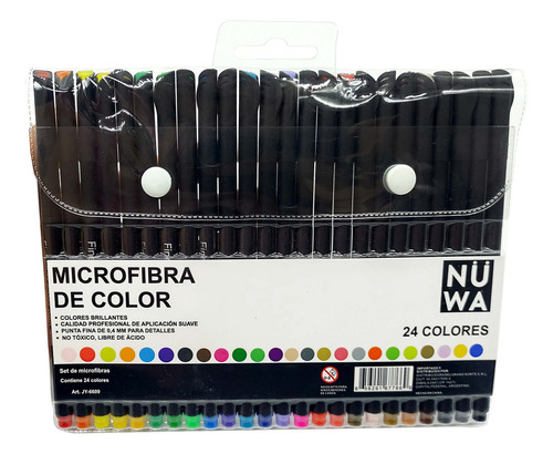 Microfibras Nuwa Punta Fina X 24, 0.4mm 13056