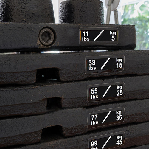Etiquetas Adhesivas De Peso, Equipo De Gimnasio, Etiqueta