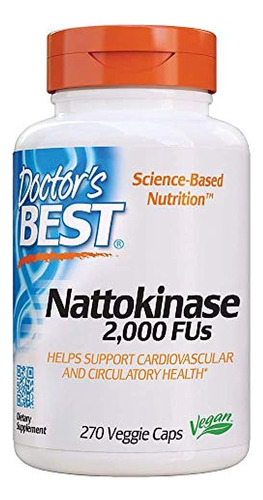 Doctor's Best Nattokinase, Non-gmo, Vegan, Gluten Free, 270 