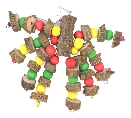 Aves De Madera Cockatiel Conure Soporte De Madera Loro