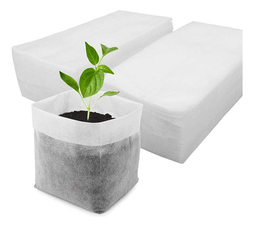 100 Uds Bolsas De Vivero Para Bolsas De Siembra De 24cmx27cm