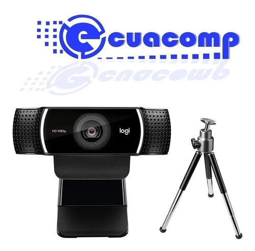 Cámara Web Logitech C922 Pro Streaming 1080p Mic + Tripode
