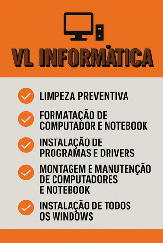 Serviços De Informática Para Computador E Notebook