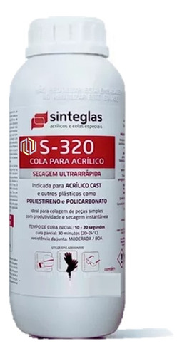 1l Cola Acrílica Sinteglas S-320 Ultra -