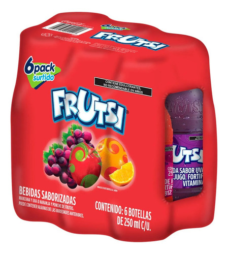 Frutsi Sabores Surtidos - Pack Con 6 Piezas De 250 Ml C/u