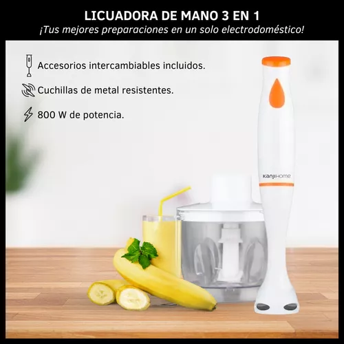 Mixer Minipimer Licuadora De Mano 800w Color Blanco